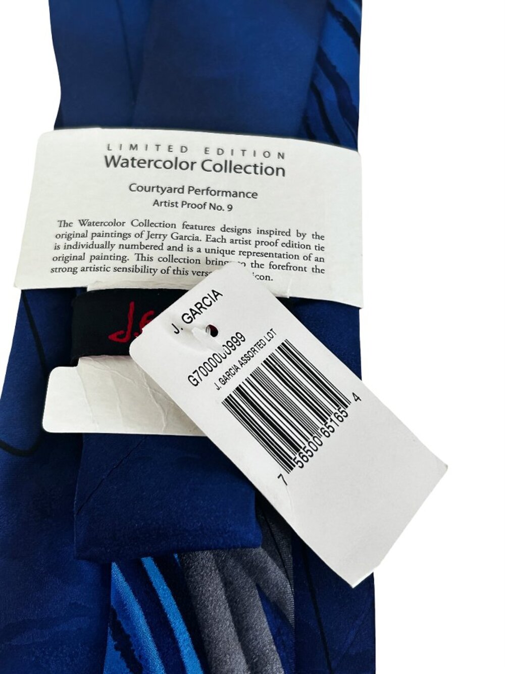 J. Garcia 100% Silk Necktie Ltd Ed Watercolor Collection Courtyard Performance 9 - Picture 6 of 12